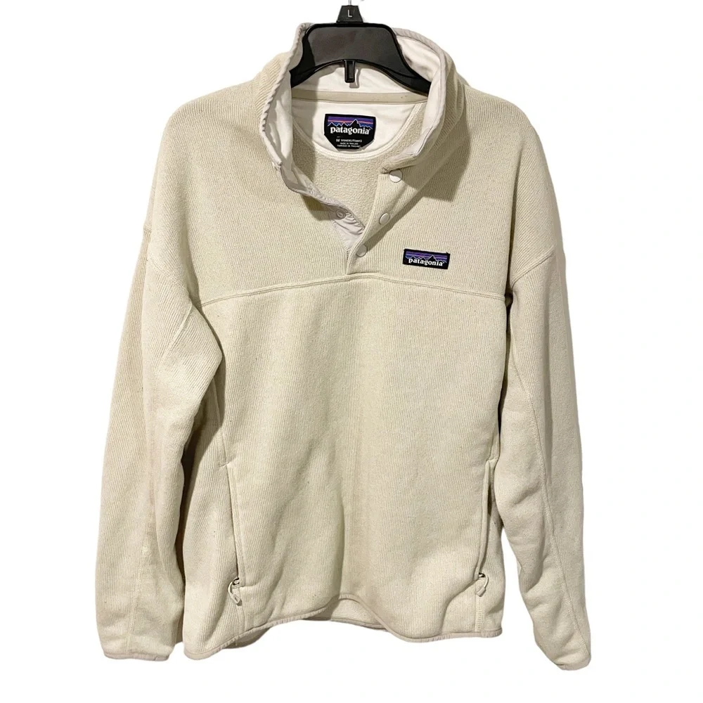 PATAGONIA Medium Lightweight Better Sweater Marsupial Pullover Bleached Stone